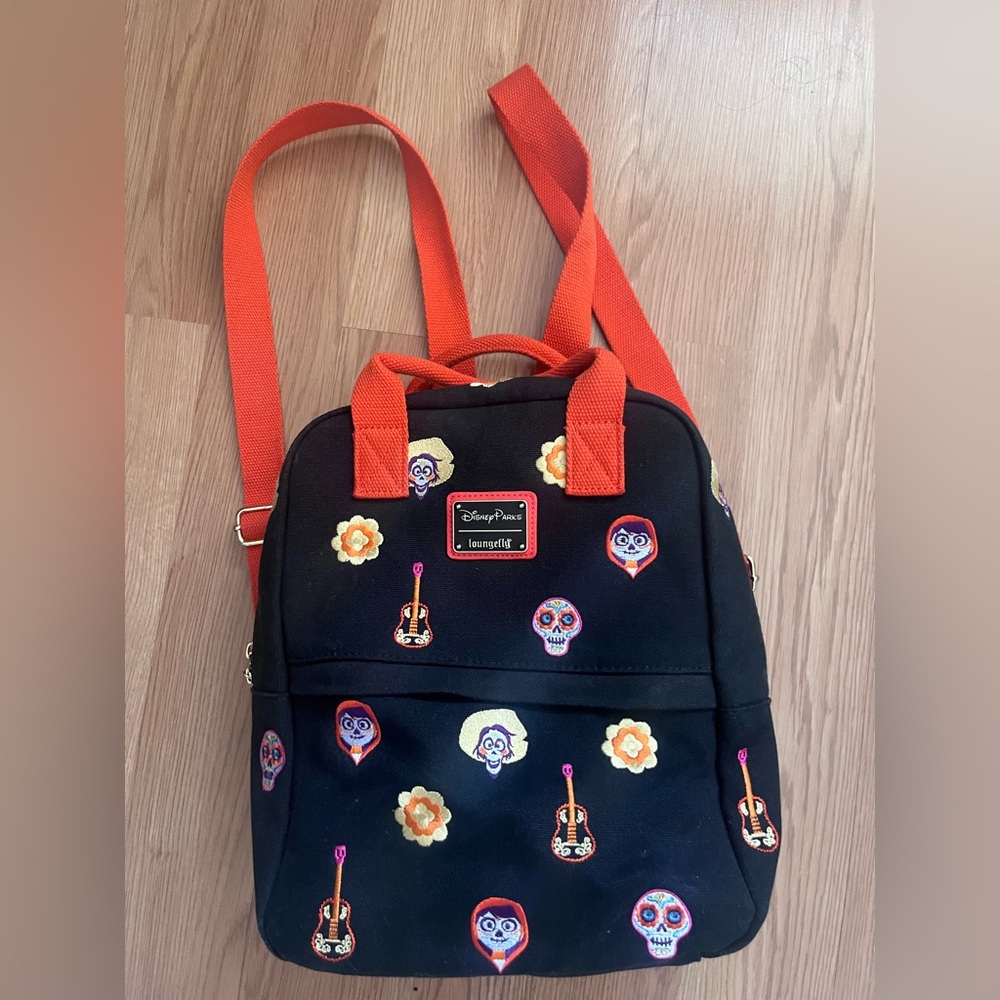 LOUNGEFLY Disney Parks Pixar Coco Canvas Mini Backpack